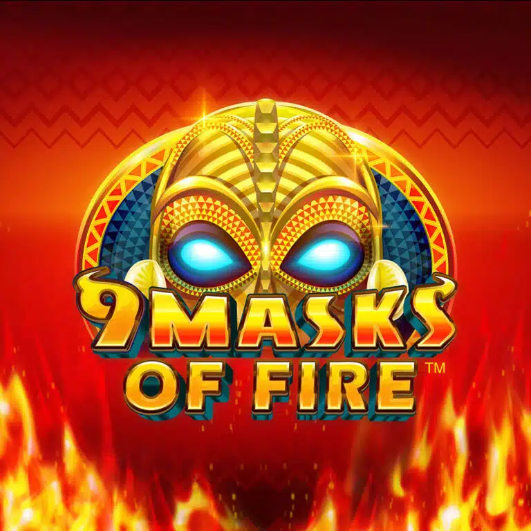 9 Masks of Fire, copertina della slot