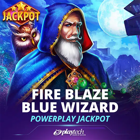 Fire Blaze Blue Wizard, slot Playtech