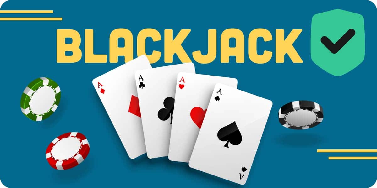 Tavolo di blackjack con carte da gioco