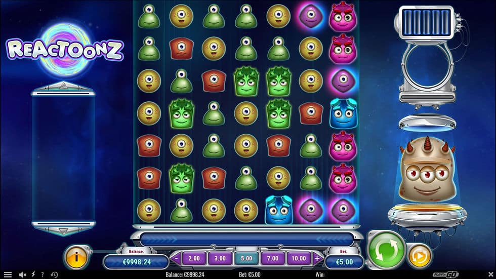 Reactoonz, slot Play’n GO
